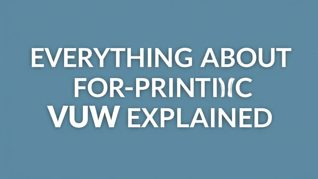 Everything About Printing VUW Explained