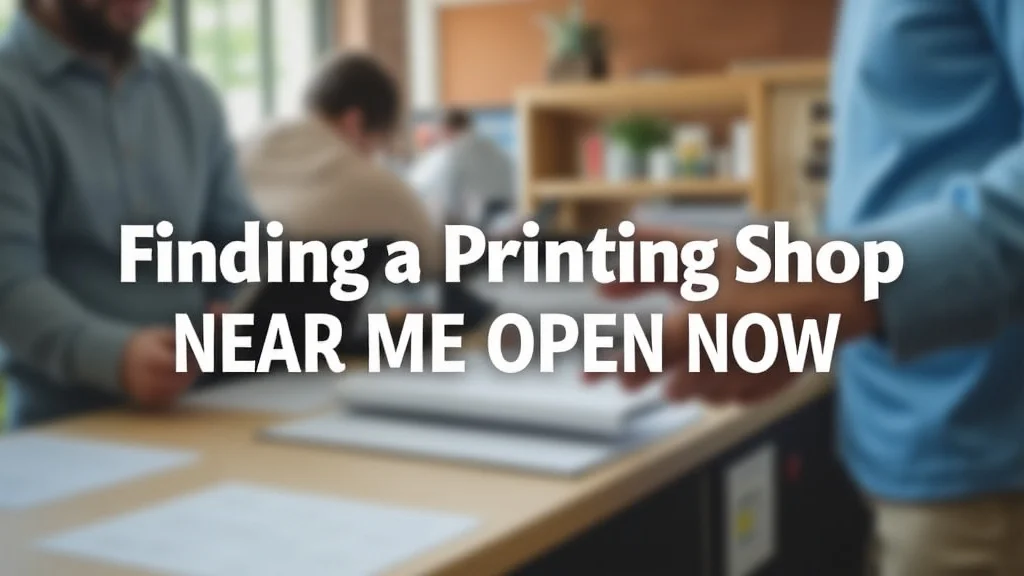 Finding a Printing Shop Near Me Open Now: Your Urgent Guide