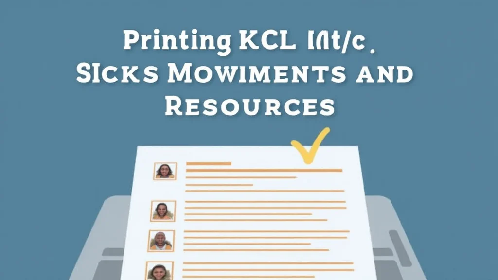 Printing KCL: A Guide to Documents and Resources