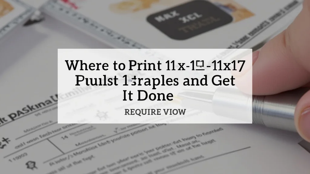 Where to Print : Locate Staples and Get It Done
